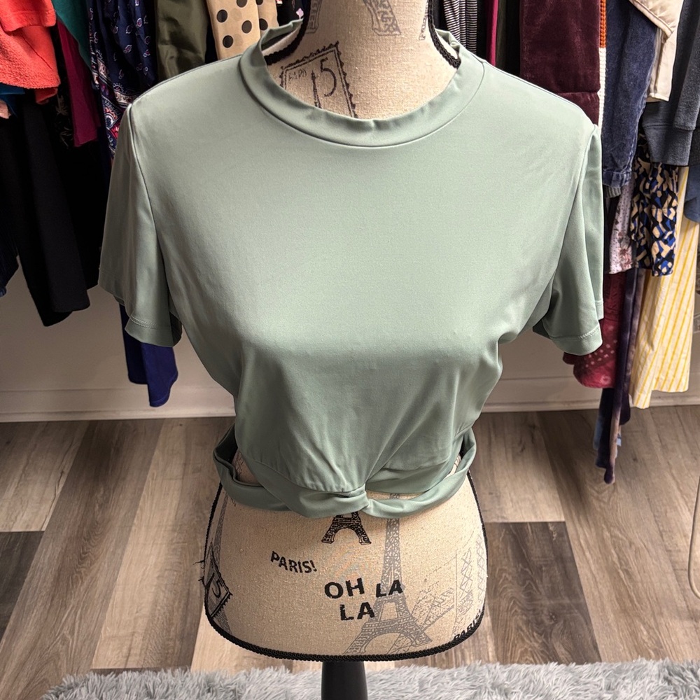 Light Green Crop Top